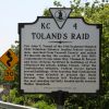 TOLAND'S RAID WAR MEMORIAL MARKER