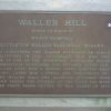 WALLER HILL MEMORIAL PLAQUE