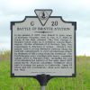 BATTLE OF BRISTOE STATION WAR MEMORIAL MARKER