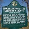 NAVAL ASSAULT AT DREWRY'S BLUFF MEDAL OF HONOR MEMORIAL MARKER