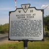 SECOND DAY AT SEVEN PINES WAR MEMORIAL MARKER