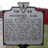 HICKSFORD RAID WAR MEMORIAL MARKER