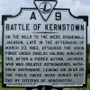 BATTLE OF KERNSTOWN WAR MEMORIAL MARKER