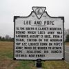 LEE AND POPE WAR MEMORIAL MARKER