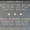 KENOSHA CITY AND COUNTY THE BULGE AND CENTRAL EUROPE MEMORIAL PLAQUE
