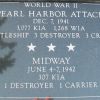 KENOSHA CITY AND COUNTY PEARL HARBOR AND MIDWAY MEMORIAL PLAQUE