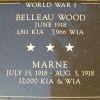 KENOSHA CITY AND COUNTY BELLEAU WOOD AND MARNE MEMORIAL PLAQUE
