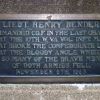 LIEUT. HENRY BENDER WAR MEMORIAL PLAQAUE