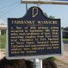FAIRBANKS' MASSACRE MEMORIAL MARKER