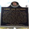 ALBERT LOVE PATTERSON MEMORIAL MARKER BACK