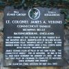 LT. COLONEL JAMES A. VERINIS WAR MEMORIAL PLAQUE
