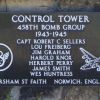 CONTROL TOWER WAR MEMORIAL PLAQUE