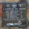 A CREW OF SKY QUEEN B-17 WAR MEMORIAL PLAQUE