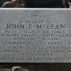 JOHN E. MCLEAN WAR MEMORIAL PLAQUE