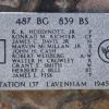 487 BG 839 BS WAR MEMORIAL PLAQUE