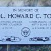 COL. HOWARD C. TODT WAR MEMORIAL PLAQUE