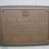 BERRY-ROSENBLATT MEMORIAL PLAQUE