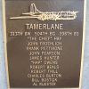 TAMERLANE B-29 WAR MEMORIAL PLAQUE