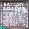 BATTERY NICHOLSON WAR MEMORIAL MARKER