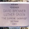 DAVID BRENNER AND LUTHER GREEN MEMORIAL PLAQUE