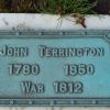 JOHN TERRINGTON WAR MEMORIAL PLAQUE