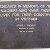 GENTRY COUNTY WAR MEMORIAL VIETNAM WAR PLAQUE