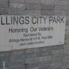 BILLINGS CITY PARK HONORING OUR VETERANS MEMORIAL STONE