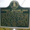 PATRIOT WILLIAM GRAY WAR MEMORIAL MARKER