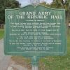 GRAND ARMY OF THE REPUBLIC HALL MEMORIAL MARKER