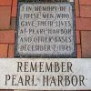 REMEMBER PEARL HARBOR MEMORIAL ENTRANCE STONE