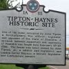 TIPTON-HAYNES HISTORIC SITE MEMORIAL MARKER