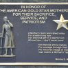IN HONOR OF THE AMERICAN GOLD STAR MOTHERS MEMORIAL PLAQUE