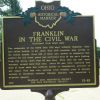 FRANKLIN IN THE CIVIL WAR MEMORIAL MARKER BACK