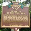FRANKLIN IN THE CIVIL WAR MEMORIAL MARKER FRONT