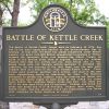 BATTLE OF KETTLE CREEK WAR MEMORIAL MARKER