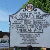 "THE GENERAL'S HIGHWAY" WAR MEMORIAL MARKER