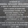 GENERAL WILLIAM SMALLWOOD WAR MEMORIAL PLAQUE