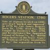 ROGERS STATION, 1780 WAR MEMORIAL MARKER
