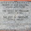 SIGNERS OF THE DECLARATION OF INDEPENDENCE STONE PLAQUE A