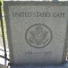UNITED STATES GATE REVOLUTIONARY WAR MEMORIAL FRONT
