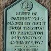 ROUTE OF WASHINGTON'S MARCH WAR MEMORIAL PLAQUE