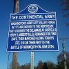 THE CONTINENTAL ARMY WAR MEMORIAL MARKER