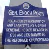 GEN. ENOCH POOR WAR MEMORIAL MARKER