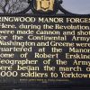 RINGWOOD MANOR FORGES REVOLUTIONARY WAR MEMORIAL MARKER