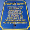 POMPTON MUTINY REVOLUTIONARY WAR MEMORIAL MARKER