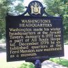 WASHINGTON'S HEADQUARTERS REVOLUTIONARY WAR MEMORIAL MARKER
