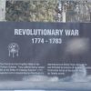 ONEIDA VETERANS MEMORIAL REVOLUTIONARY WAR PLAQUE