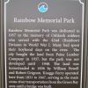 RAINBOW MEMORIAL PARK MARKER