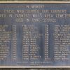 IN MEMORY OF THOSE WHO SERVED OUR COUNTRY WAR MEMORIAL PLAQUE
