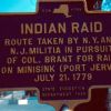 INDIAN RAID REVOLUTIONARY WAR MEMORIAL MARKER